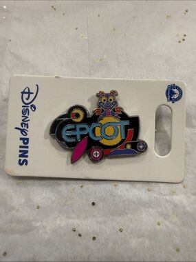 Disney EPCOT Multicolor Logo Pin with Figment Accent